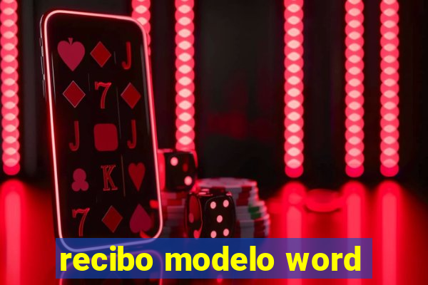 recibo modelo word
